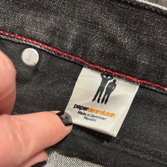 Paper Denim & Cloth Dark Gray Straight Leg Jeans Y2K - Picture 6 of 6